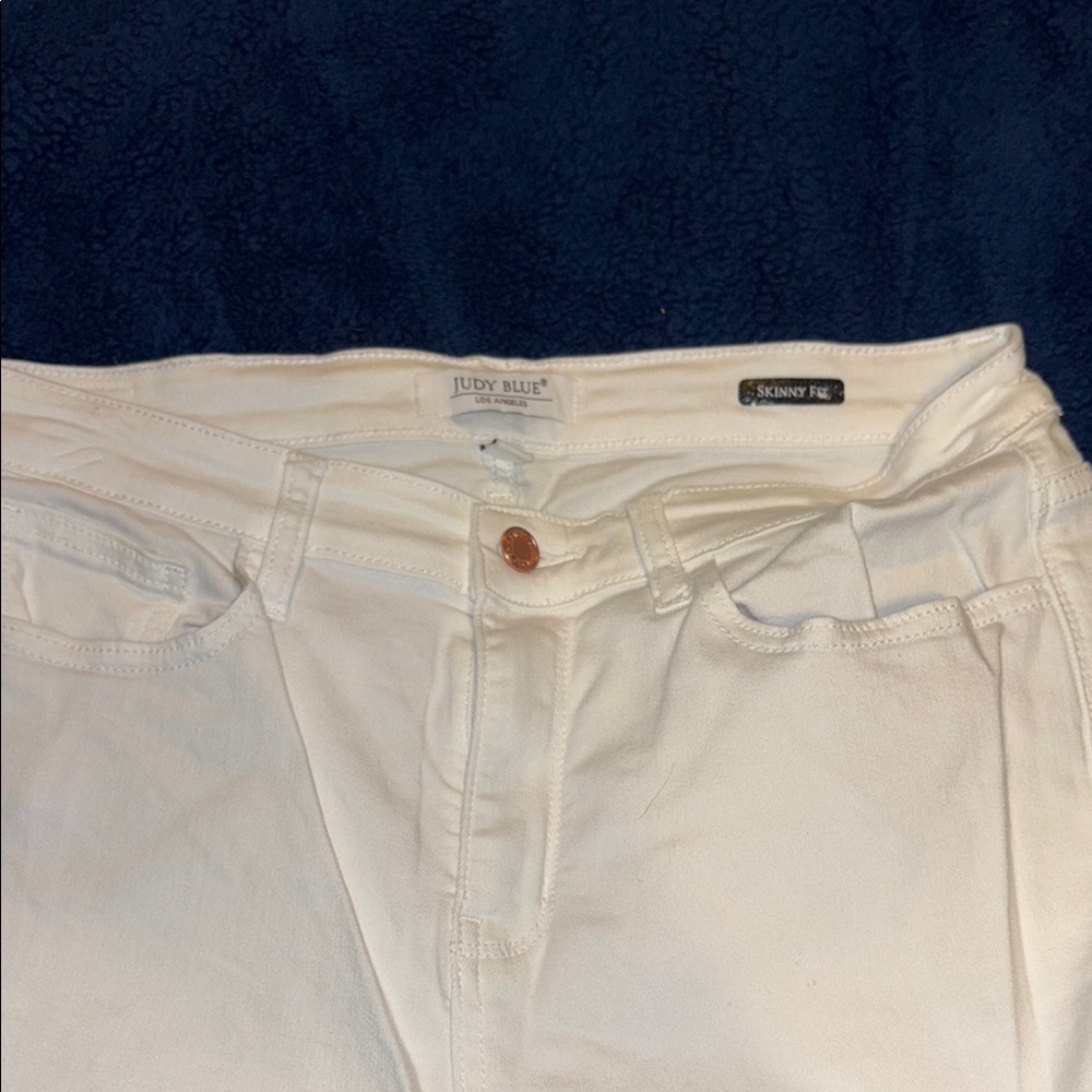 Judy Blue White Skinny Jeans Classic Style